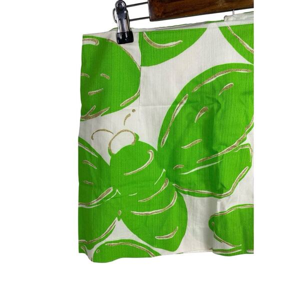 Lilly Pulitzer Skirt Lime Green Mini Tate Resort Stinger Bumble Bee Print Y2K 4 - Picture 2 of 10